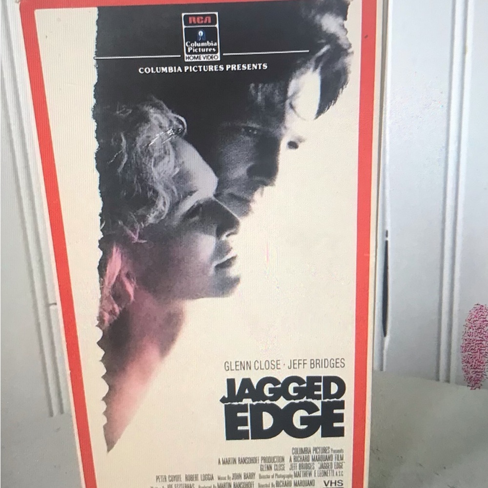 Jagged Edge VHS  - Glenn Close, Jeff Bridges